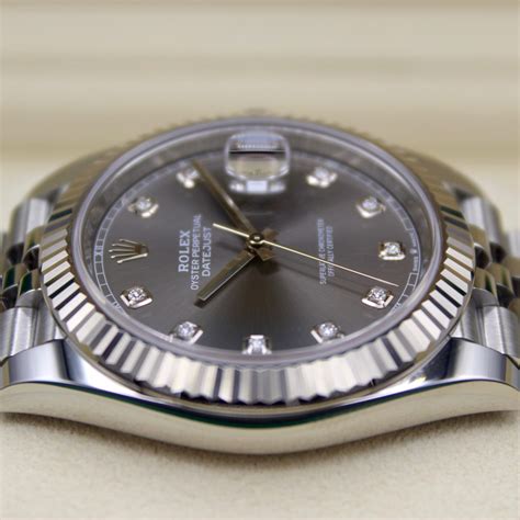 rolex datejust 41 grau diamant|2021 Rolex Datejust 41.